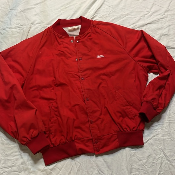 Vintage Union Made MA Klein bomber trucker jacket | snap front, back graphic USA - Picture 9 of 10